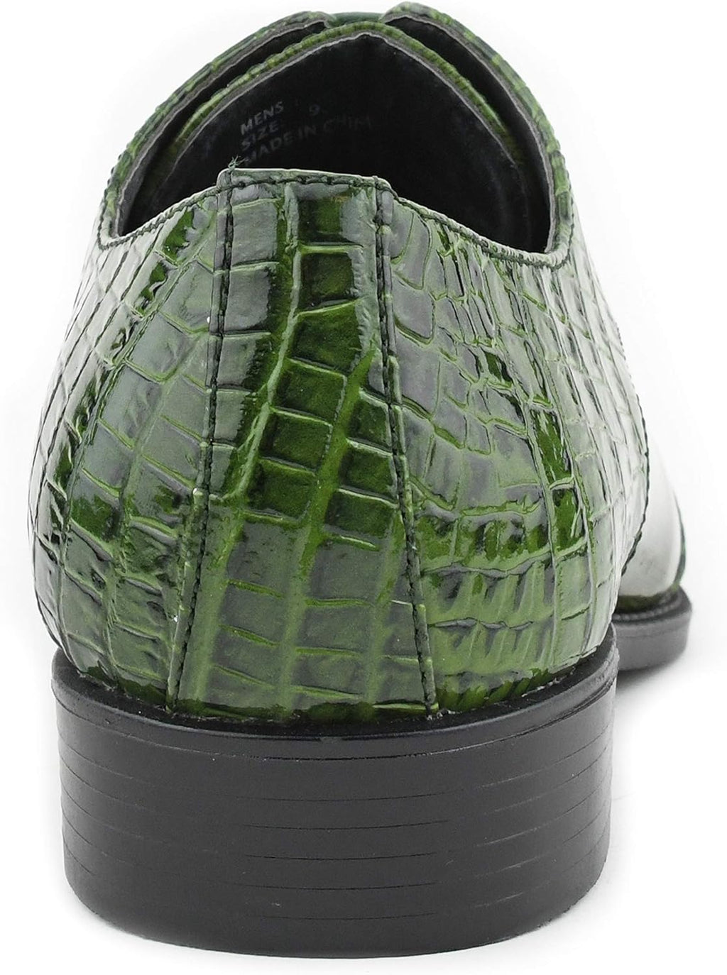 Bandit, Cap Toe Oxford Dress Shoes for Men, Men'S Formal Dress Shoes with Alligator Print, Croc Folded Oxfords