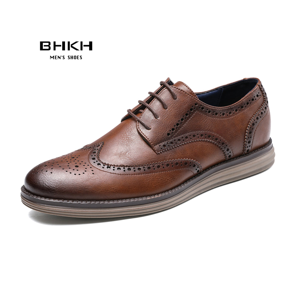 2025 Autumn Man Dress Shoes Genuine Leather Lace-Up Men Casual Shoes Smart Business Office Work Footwear Men Shoes