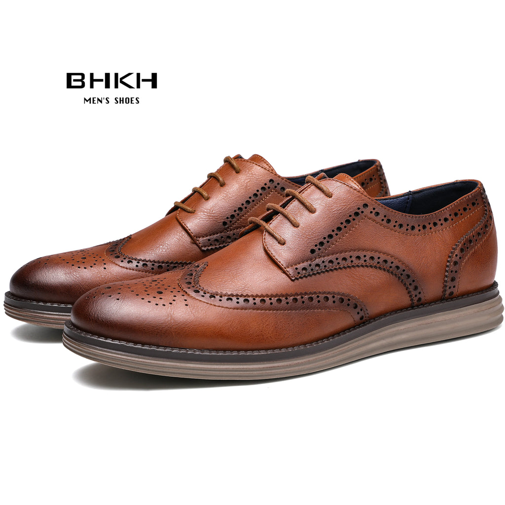 2025 Autumn Man Dress Shoes Genuine Leather Lace-Up Men Casual Shoes Smart Business Office Work Footwear Men Shoes